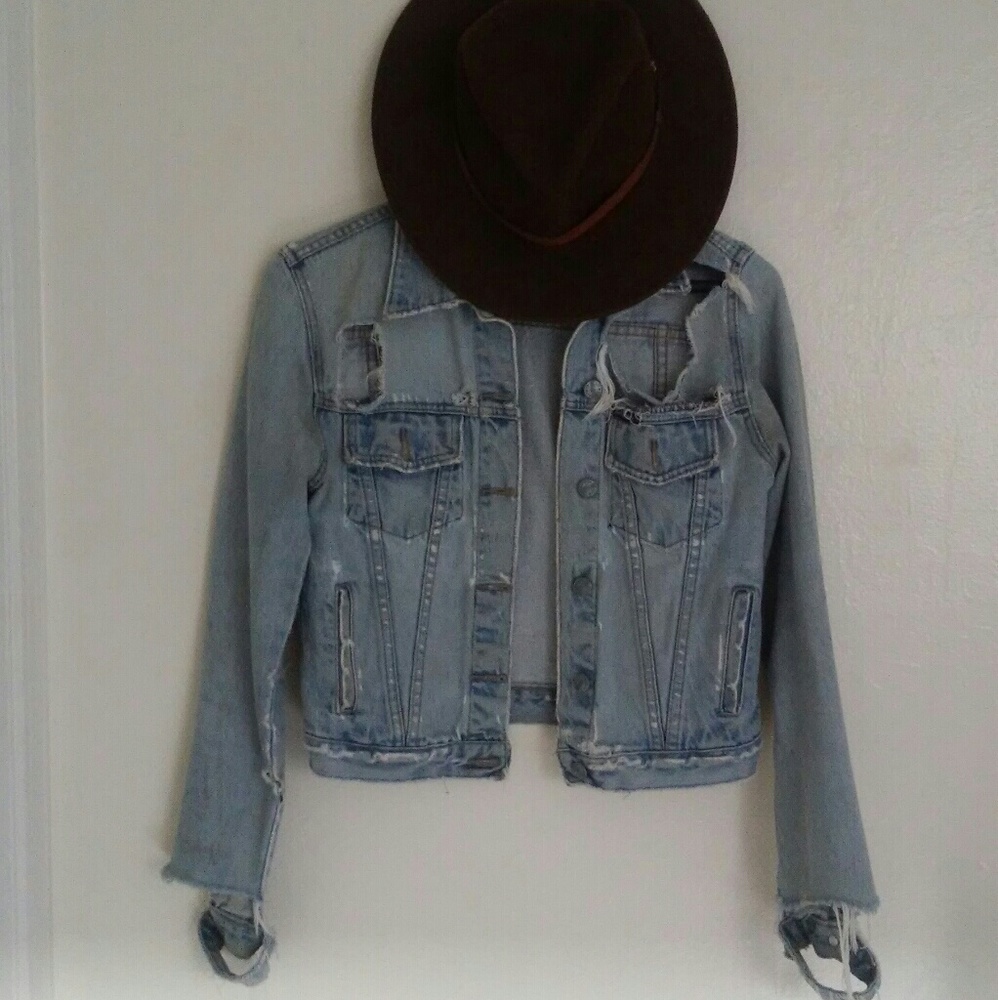 Vintage Distressed Denim Jacket